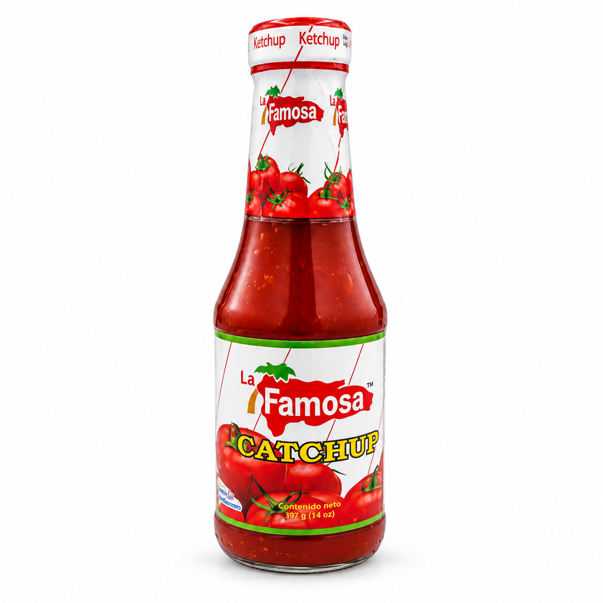 La Famosa - Ketchup, 14 oz, 24 ct/Case (CLAFA002) white background 0fe613dde80684fc