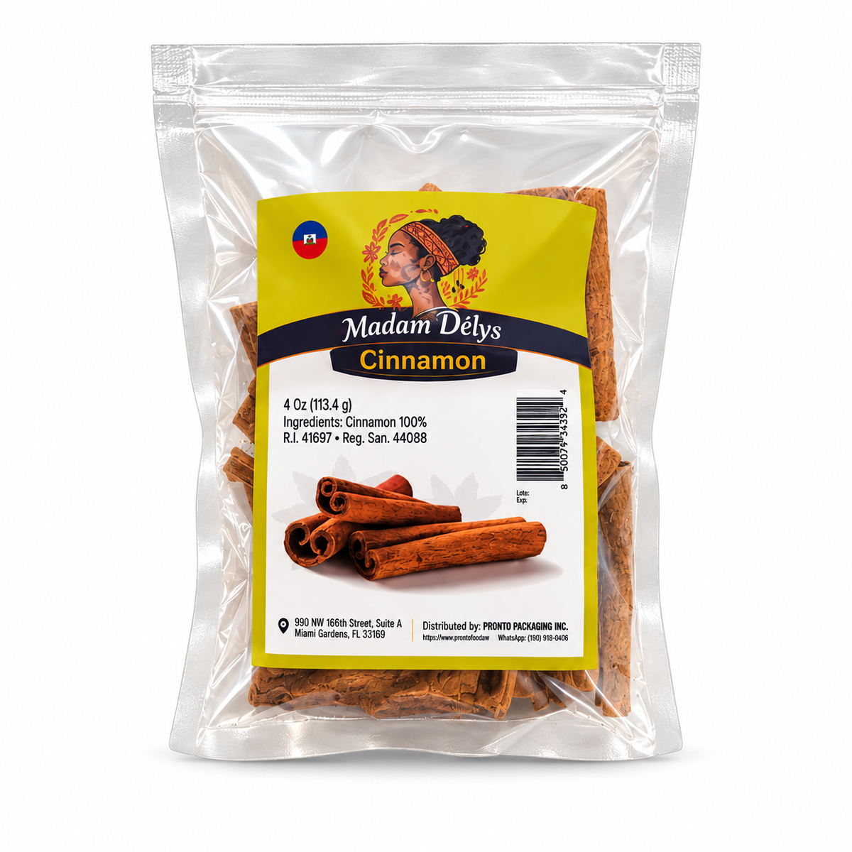 Madam Delys - Cinnamon Sticks, 4 oz, 24 ct/Case (CMDEL008) white background d56dc205eb91572b