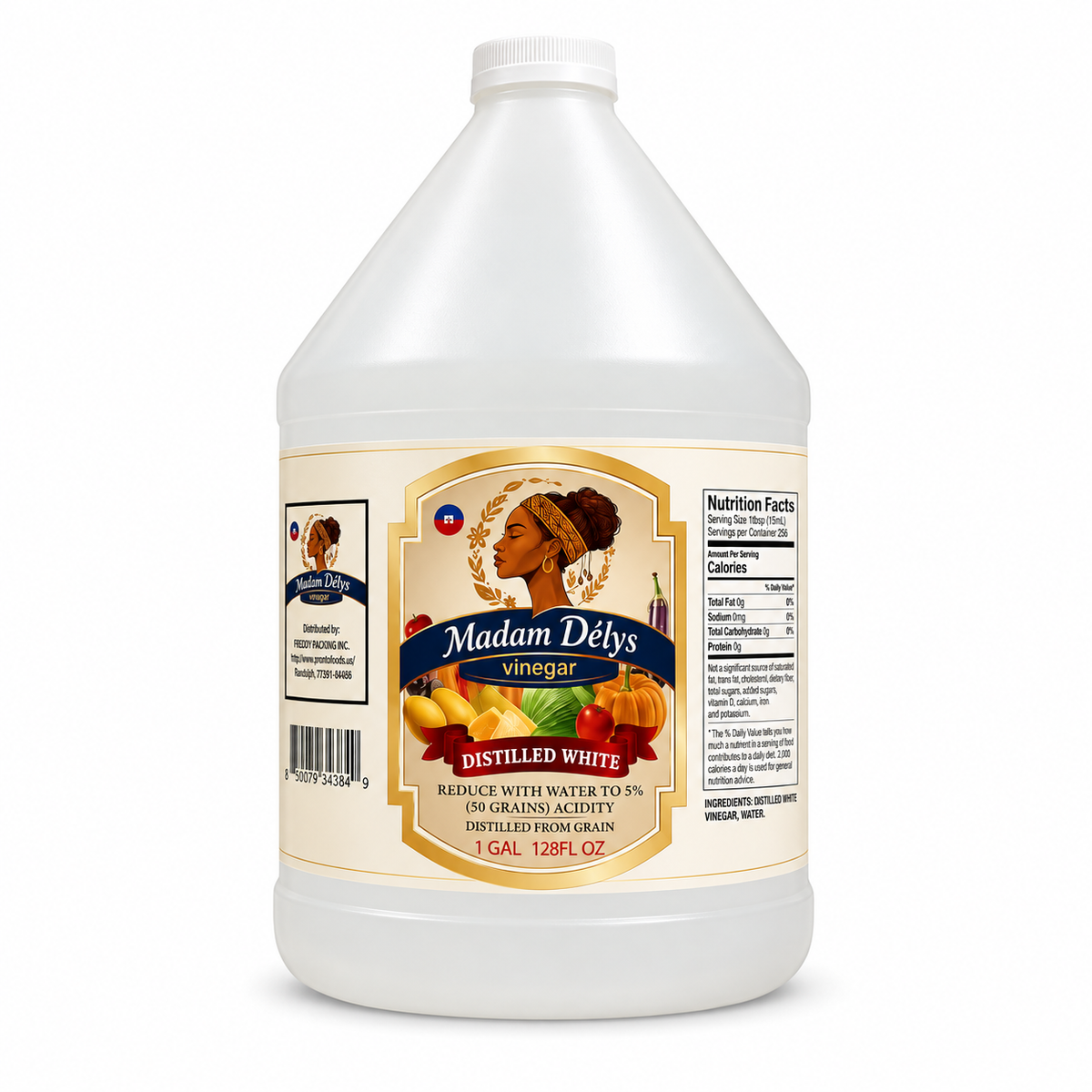 Madam Delys - White Vinegar, 1 gal, 4 ct/Case (CMDEL039) white background 75535cf2acf1cefb