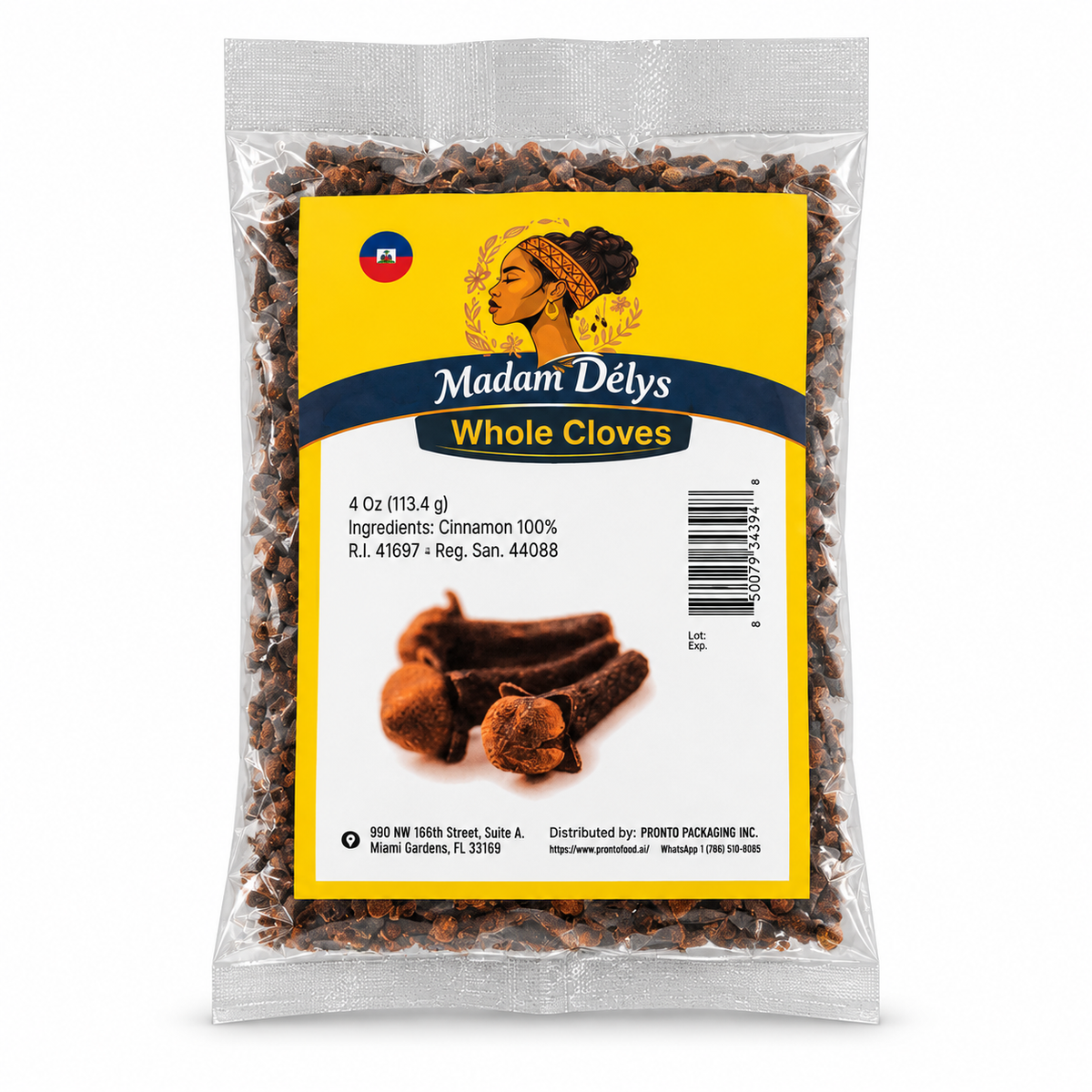 Madam Delys - Whole Cloves, 4 oz, 24 ct/Case (CMDEL043) white background 0b70956f522e39e7